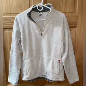 North Face Quarter Zip Fleece, cream